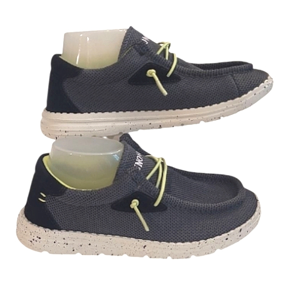 Bruno Marc Slip-On Fur Casual Loafer Unisex Knit Canvas Moccasin Sneaker Sz 3